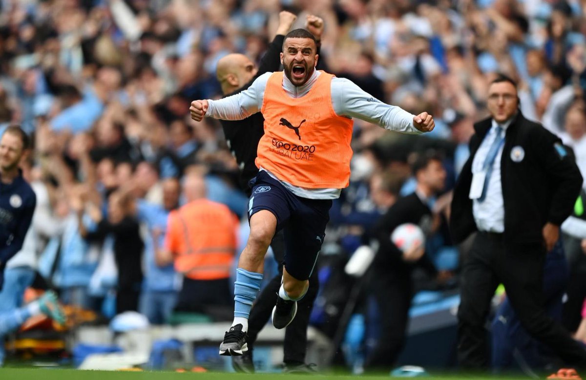 TeleFootball's tweet photo. MANCHESTER CITY ARE PREMIER LEAGUE CHAMPIONS

Emotional scenes at the Etihad for everyone...

Latest reaction ⬇️

https://t.co/YsGw4N89P8 https://t.co/xDX5zoqBMd
