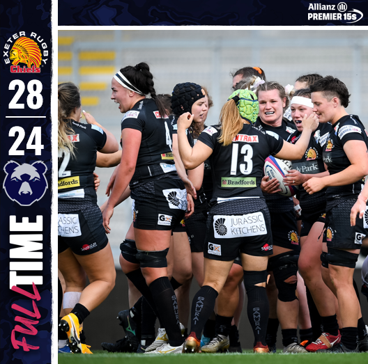 FULL-TIME SCORE: Exeter Chiefs 28-24 Bristol Bears Women

We're off to the final! What a magnificent match.

Report and reaction to follow.

#EXEvBRI