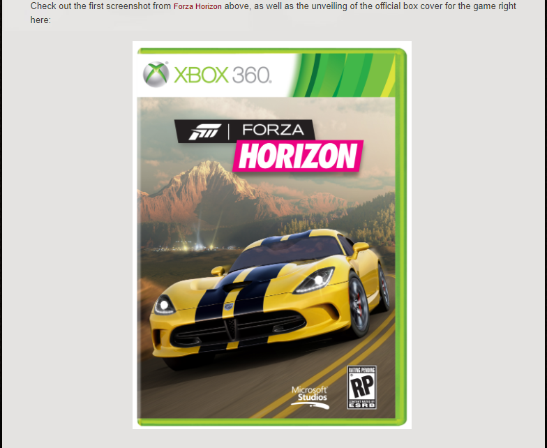 manteomax's tweet photo. #ForzaFlashback 10 years ago to May 16, 2012: The #ForzaHorzon box cover art was unveiled, featuring the 2013 Viper GTS as the hero car: https://t.co/egIAYlk6Ad