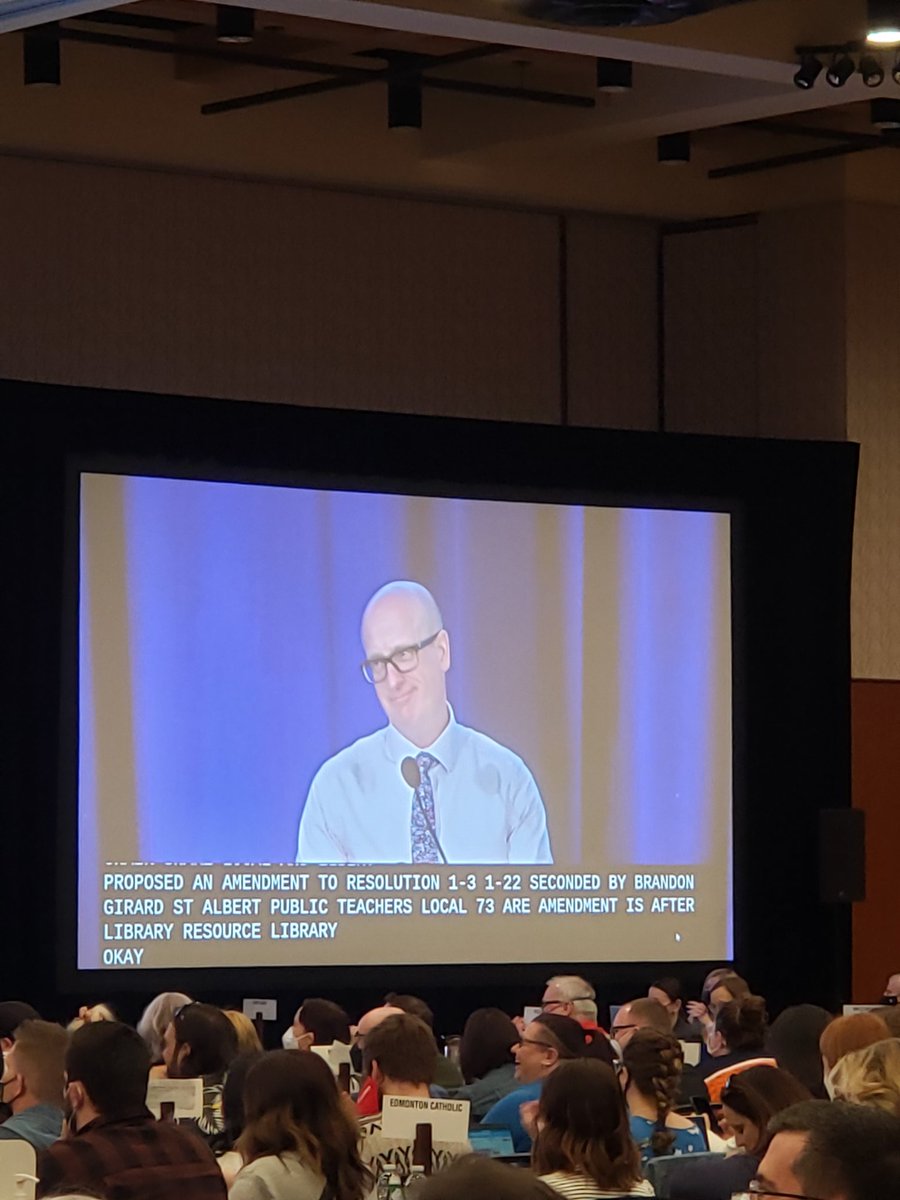 MissBertschTree's tweet photo. @stalbertlocal73 @albertateachers 

Sunday's startup has our local's president identified as 'Chair'. A tiny cheer from us followed #ARA2022 @schill_dawg https://t.co/ZDb1sHNlru