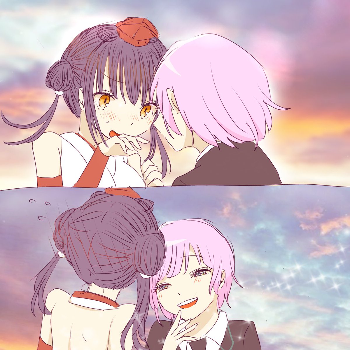 Takoyakilvm's tweet image. 疑惑のシーンが最高すぎて一生考えてられる(みらるた推しが息を引き取る音)
 #みらるた  #カルタの絵札  #りりあーと