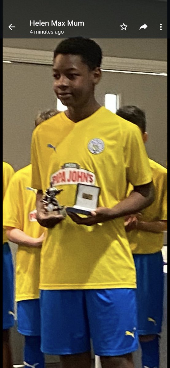 Our <a href="/PapaJohnsUK/">Papa Johns UK</a> U13 Players player of the season is Yaqoub and our <a href="/PapaJohnsUK/">Papa Johns UK</a> U13 Coaches player of the season is Craig. Both well deserved.@FletcherMoss_FC