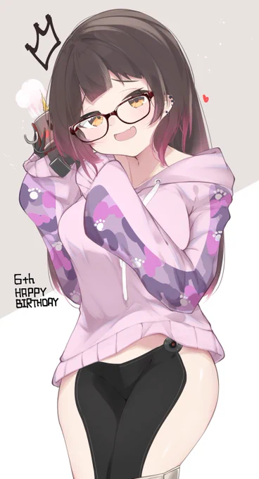 6歳の誕生日おめでとうございます!!!🎉🎂🍣
どんどん高性能なレディになっていく✨
#ロボ子Art  #ロボ子爆誕 
