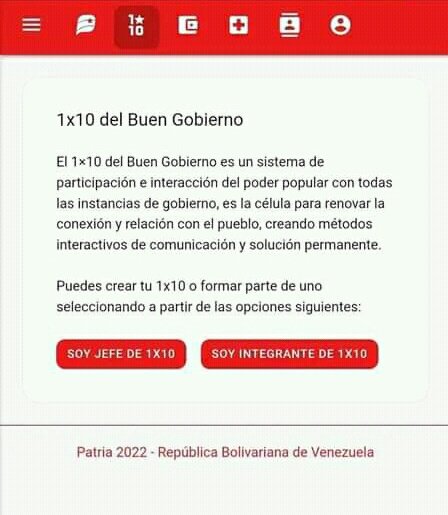 Atención | Sistema Patria abrió registro de integrantes del 1×10 del Buen  Goibierno (+ detalles) | Banca y Negocios