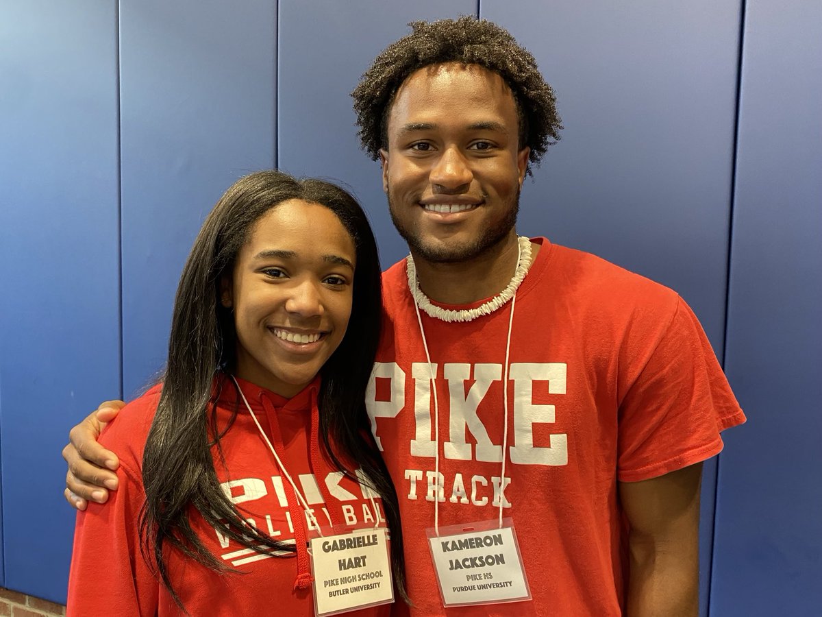 Congratulations to Gabrielle Hart and Kameron Jackson - Pike High School’s 2022 Tamika Catchings “Catch the Stars” Scholar Athlete nominees and finalists. Gabbi and Kam, Thank you for your dedication to academics, athletics, and service. You have made all of us #PikeProud!