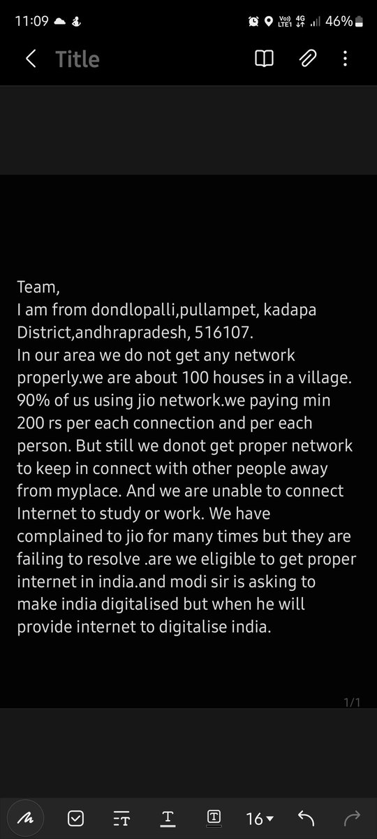 sivatheja_as's tweet photo. @reliancejio @JioCare @TRAI @_MukeshAmbani @PMOIndia @PawanKalyan @airtelindia @ViCustomerCare @DoT_India @ITS_MoC https://t.co/8fqCAZHHMo