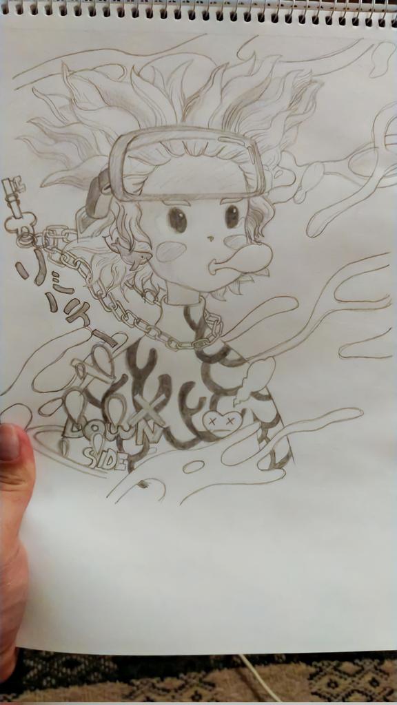 Pupsanches's tweet photo. It's my first creation for @LonelyPopNFT i was inspired by @BushRobins and his beautiful character Abuss!🧩

This work open my mind, now i see the main point of myself and my community. Key is your soul!

I don't have talents in art, but i contributed all my skills to this work🤞 https://t.co/t438su30nV