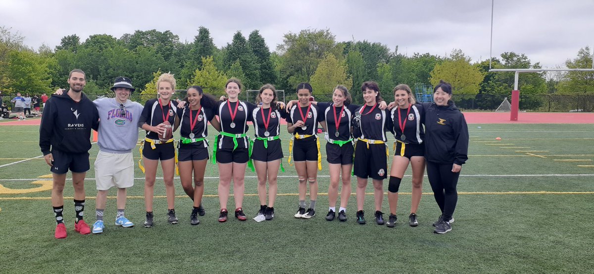 Fun weekend watching these young ladies play flag football! Exciting gold medal game. Off to Nationals in PEI this summer! #TeamOntario