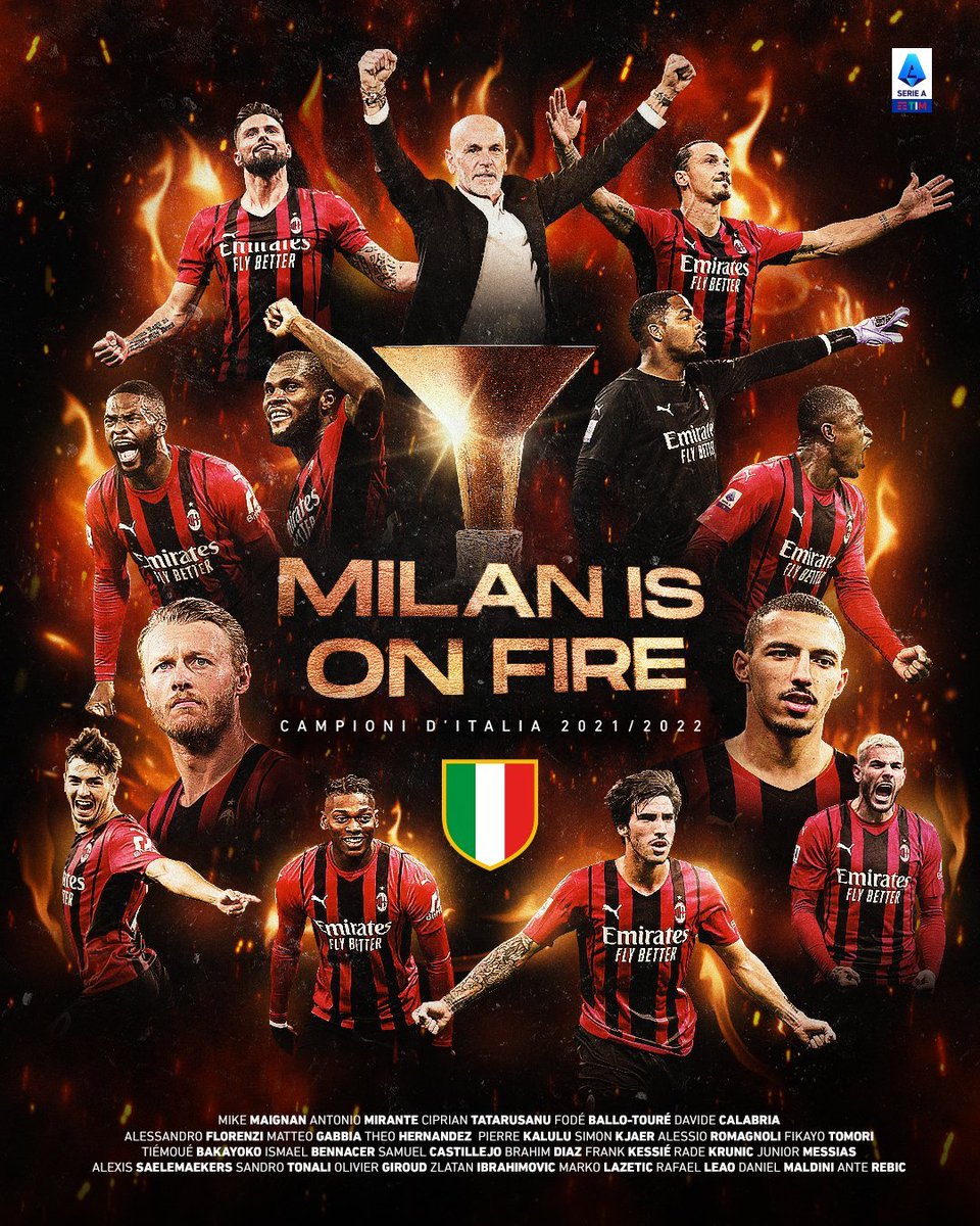 Milan sagra-se campeão italiano, 11 anos depois! 🏆🇮🇹
