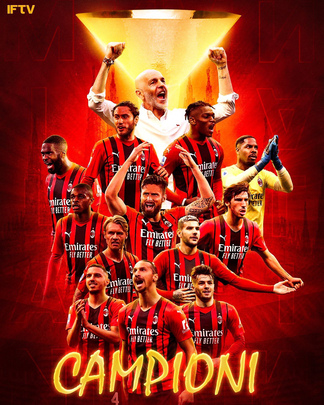 Italian Football TV on Twitter: "YOUR 2021/22 CAMPIONI D'ITALIA - AC MILAN ❤️🖤🏆 From many coaster seasons full of highs, lows, drama and struggles, to being the SCUDETTO CHAMPIONSSSS. BACK TO