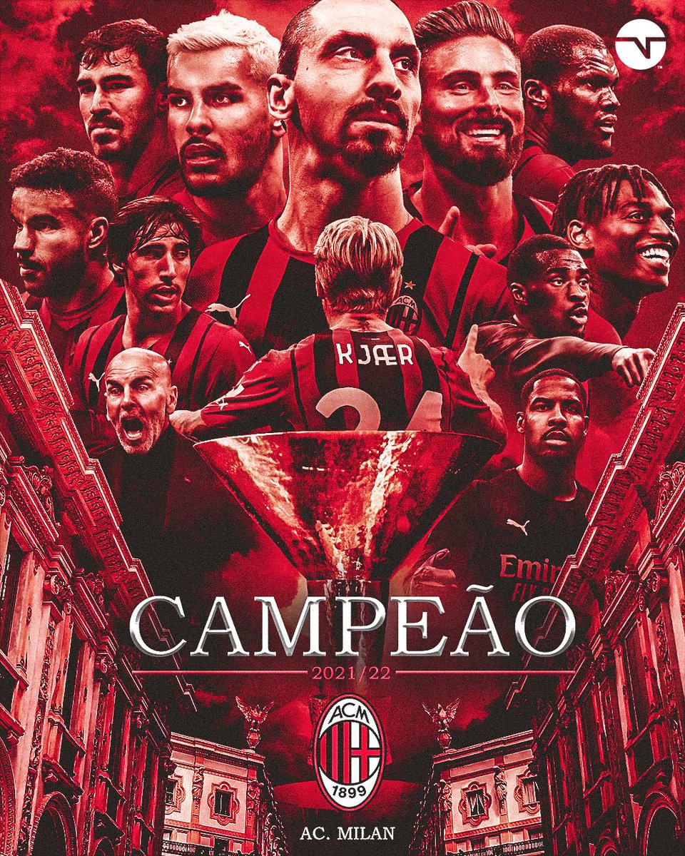 TNTSportsBR's tweet photo. A ITÁLIA É ROSSONERA DE NOVO!!! 🇮🇹🔴⚫ O MILAN É CAMPEÃO ITALIANO ONZE ANOS DEPOIS 🏆 #Milan https://t.co/k8zwG72wod