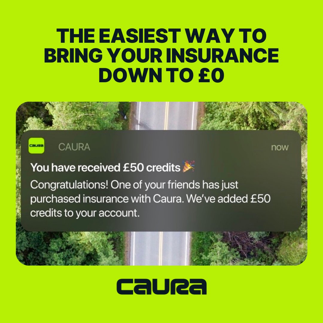 caura's tweet photo. Got mates who'd like Caura? Invite them to sign up with your unique invite code, giving them ยฃ50 off car insurance.
๐ When they purchase, youโll get ยฃ50 of credits too! ๐ #carinsurance #carinsurancequote #caura https://t.co/pxyXGPojqD