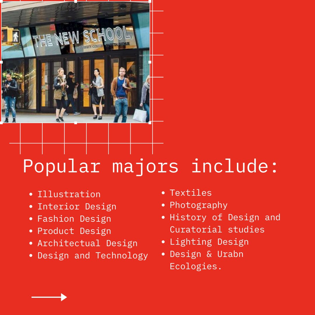 AdmitReality's tweet photo. Our next school profile is the Parsons School of Design within The New School in New York City. This school is perfect for budding designers in any industry — from fashion to future technologies. #collegeadmissions #mfa #bfa #design https://t.co/cNFqeIv9uU