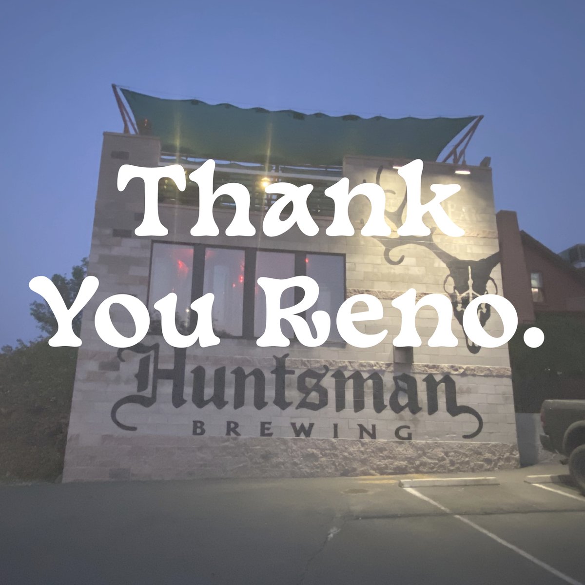 HuntsmanBrewing's tweet photo. Thank You Reno and to our Amazing Staff.  Unfortunately Huntsman Brewing will be closing its doors on May 29th. The industry didn't bounce back like we anticipated and with the increased price of goods and services we will have to cease operations. https://t.co/cM9kbutYwg
