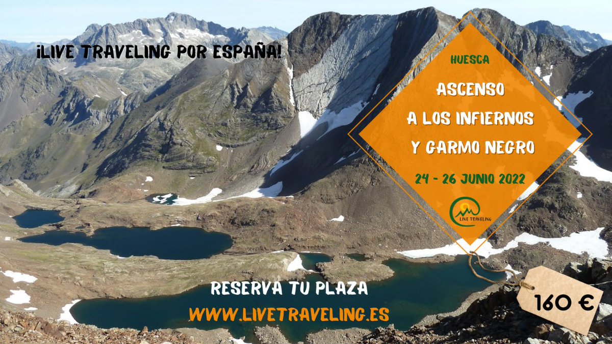 LiveTravelingES's tweet photo. #rutasporespañaconguía 👉 Ascenso a los Infiernos y Garmo negro #Huesca #Pirineos
Ascenderemos a 8 cotas de más de tres mil metros.

#LiveTraveling〽️ https://t.co/L2yLiFEj6a
📆 24, 25 y 26 junio de 2022
👉160 € / persona

#rutasenhuesca #tresmilesdeespaña #rutasconguíaenpirineos https://t.co/uYhMtAulJi