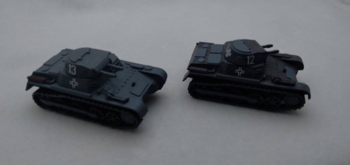 MiniMiliChannel's tweet photo. Panzer PI #12 #13 1st Panzer Division 28mm 1/56 Scale #Hobbystreak #Day23 Added some more decals to #12 #EarlyWar #WW2 #Blitzkrieg #BoltAction #ChainOfCommand #German #Axis https://t.co/AUllEEXmOD