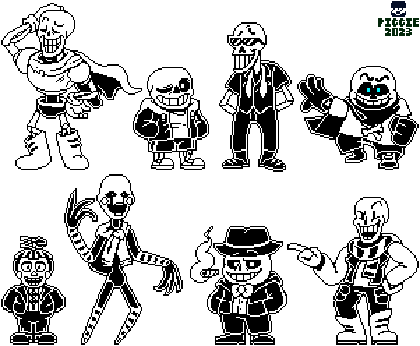 Happy Halloween! Here's a battle sprite of Underswap Sans! : r/Undertale