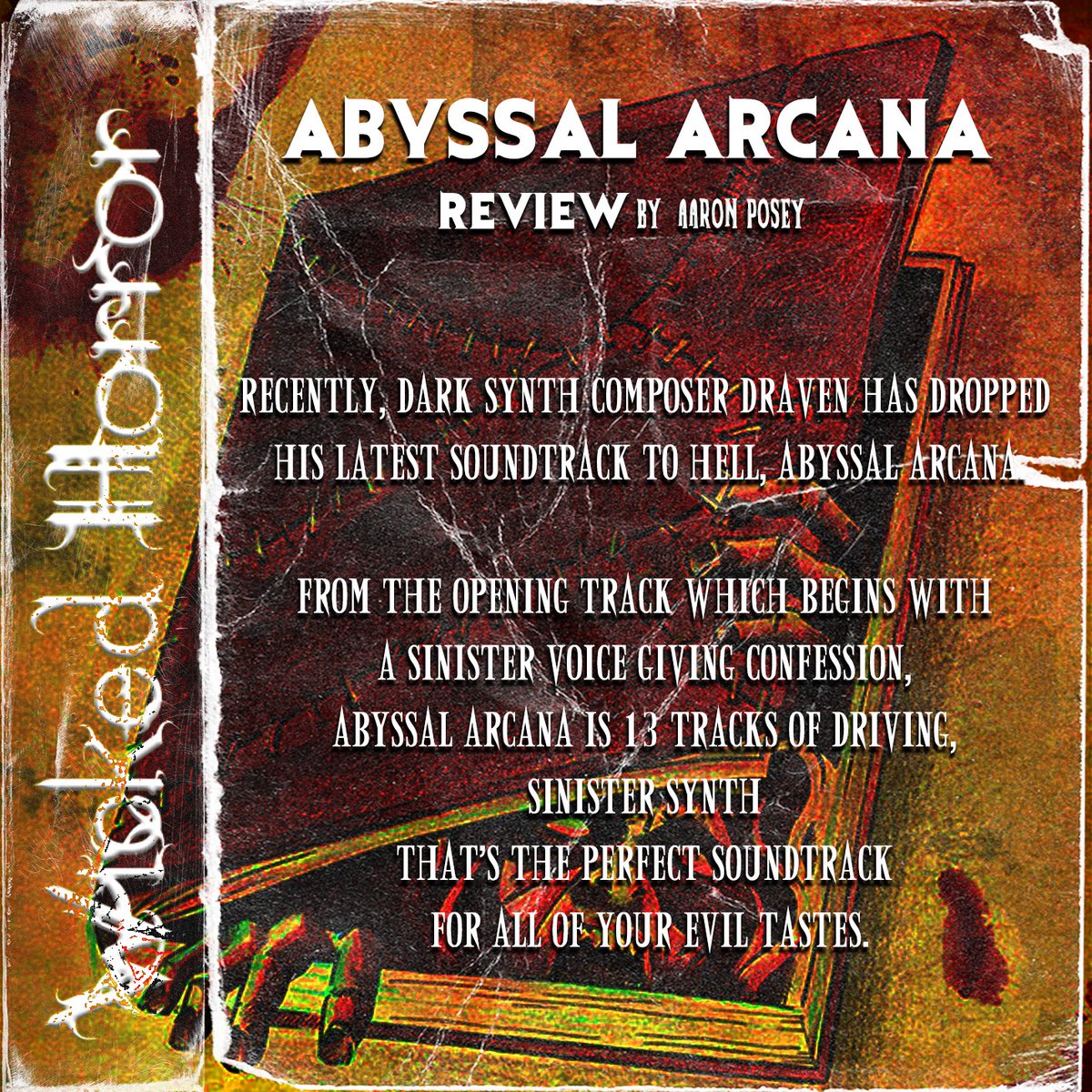 cultofdraven's tweet photo. I don't think there are any words to describe this...

I am flattered, humbled, honored and most of all speechless of the recent review by @the_duke_of_dread and @wickedhorrortv magazine!!!!

This is mind-blowing to me 😱

#synthfam https://t.co/tZp5YlHoI8