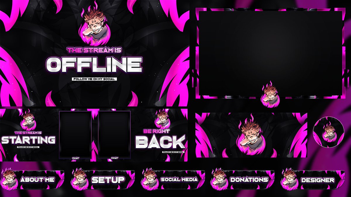 WizardzDesigns's tweet photo. All new twitch branding for @KyleQuilao! 
#twitchbranding #twitchpack https://t.co/8dqRnmjR1x