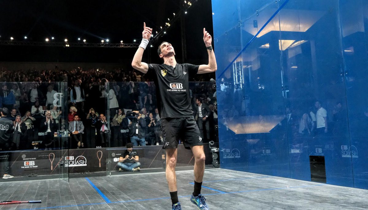 And STILL CIB PSA World Champion, <a href="/AliFarag/">Ali Farag</a> with his third title !!!

[2] Ali Farag (Egy) 3-2 [3] Mohamed ElShorbagy (Egy)  9-11, 11-8, 7-11, 11-9, 11-2 (74m)