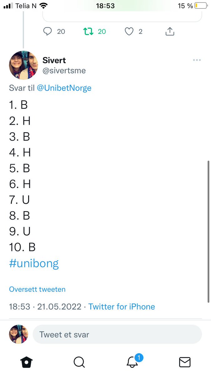 sivertsme's tweet photo. @UnibetNorge 7/10 https://t.co/CLt7WwSyZv