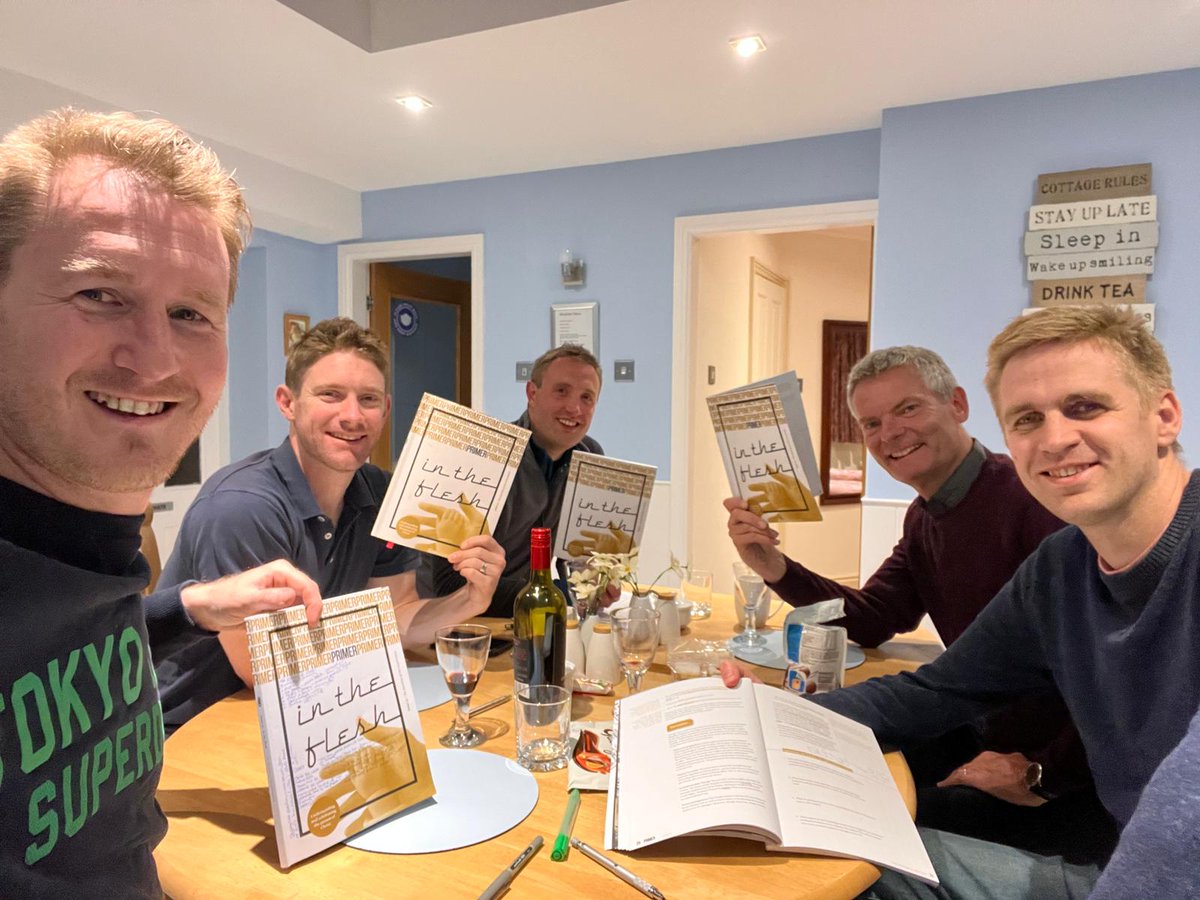 PMStock11's tweet photo. Great weekend away studying the fantastic truth of the incarnation: 'the Grand Miracle', where "In the beginning God made man. And now in the incarnation we see God made man." Snowdon was awesome too! @fiec @_David_Shaw @_JohnStevens @SteveRiisnaes https://t.co/YMFEZmzuD5