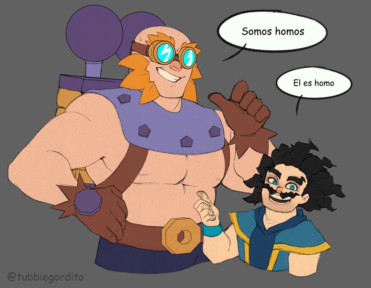tubbiegordito's tweet photo. Tienen todo lo que quieren las wachas ✨🤙
#ClashRoyale #clashroyaleart #electrowizard #electrogiant #heheheha https://t.co/4cJEZ4cBTV
