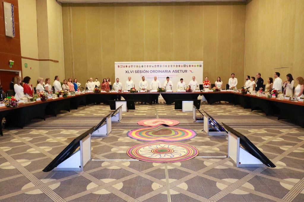Previo a la inauguración oficial del <a href="/TianguisTurisMX/">Tianguis Turístico México Oficial</a> Acapulco 2022, participé en la reunión ordinaria de la Asamblea General de la Unión de Secretarios de Turismo de Mexico <a href="/asetur_mx/">ASETUR MX</a>. <a href="/SedeturQROO/">Sría. de Turismo Quintana Roo</a>