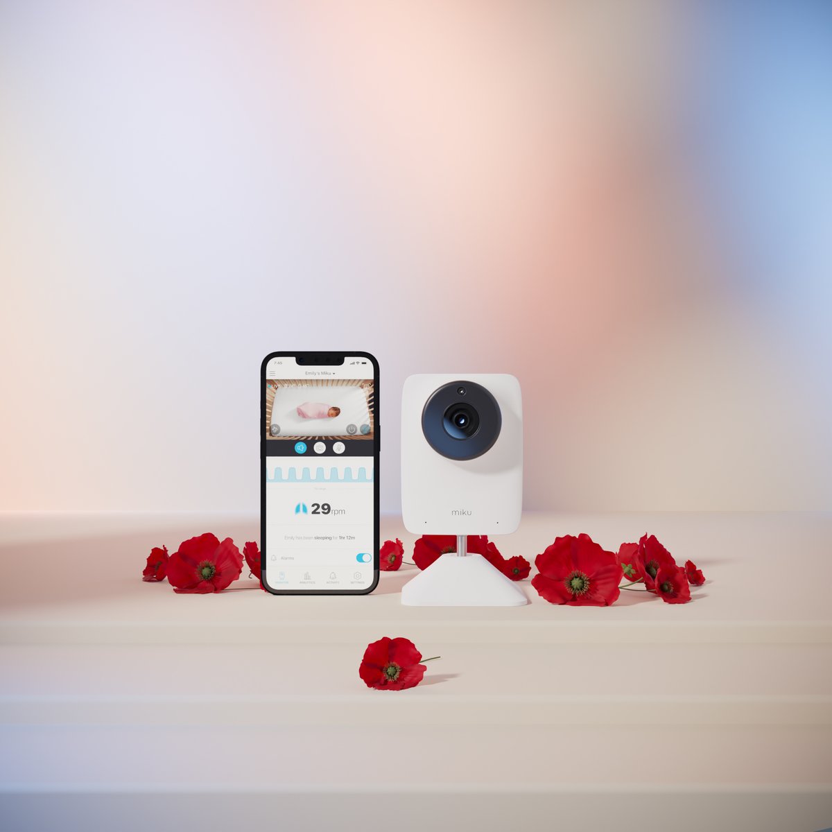 The Miku Memorial Day sale has begun! 💙 To make it a little easier for you and your family to watch over your little one and get some sweet sleep, take $50 off the Miku Pro Smart Baby Monitor. Use code MEMORIAL50 on mikucare.com to save!