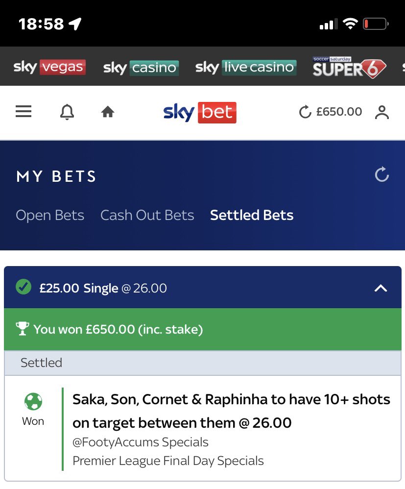 lewomeara's tweet photo. @FootyAccums @BettingHub 👏🏻 https://t.co/MXV9obhWR7