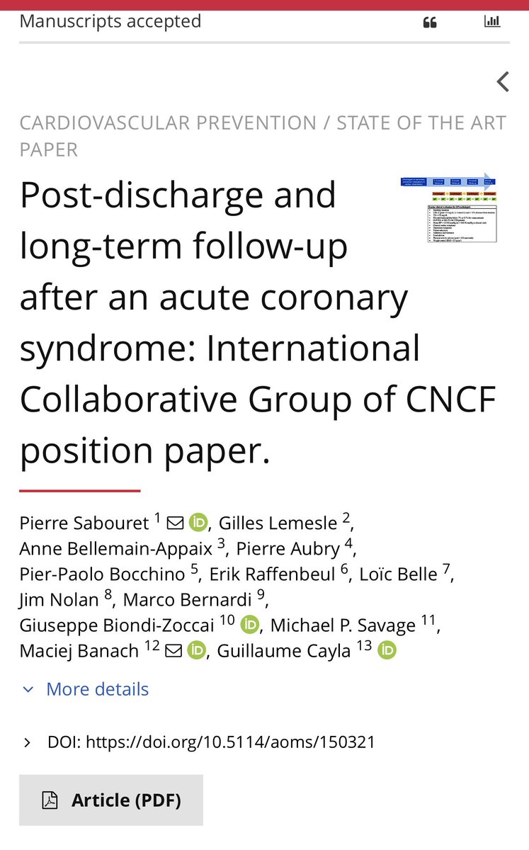 A good surprise at the arrival in #Milano for the #EASCongress2022 our collaborative work with international experts is published with IF 3.5