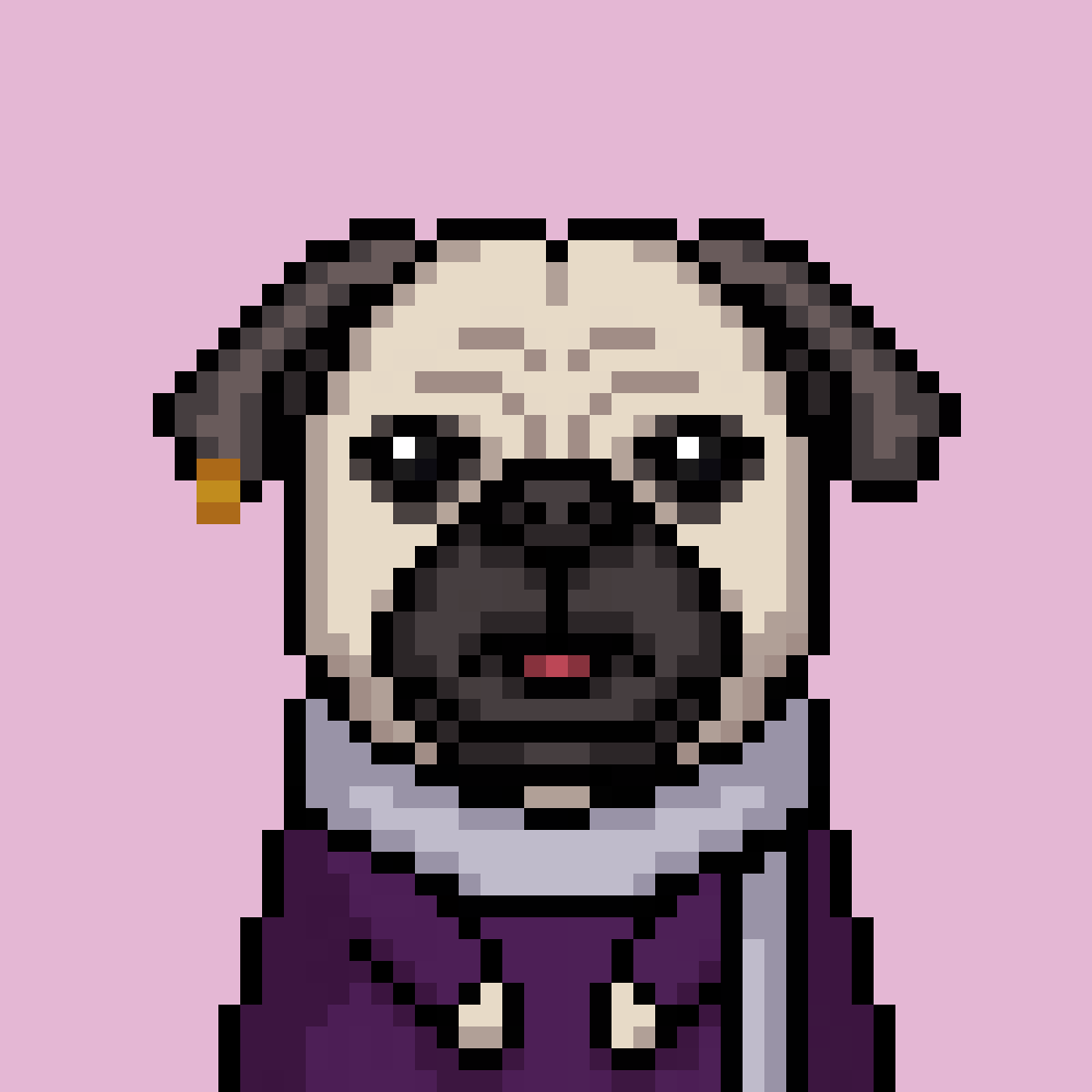 DrinkerNft's tweet photo. Shirt&amp;tie + cigarette? Feels like the @puggingawesome version of myself IRL. 

#PUGMI https://t.co/RCl2n9QVeO