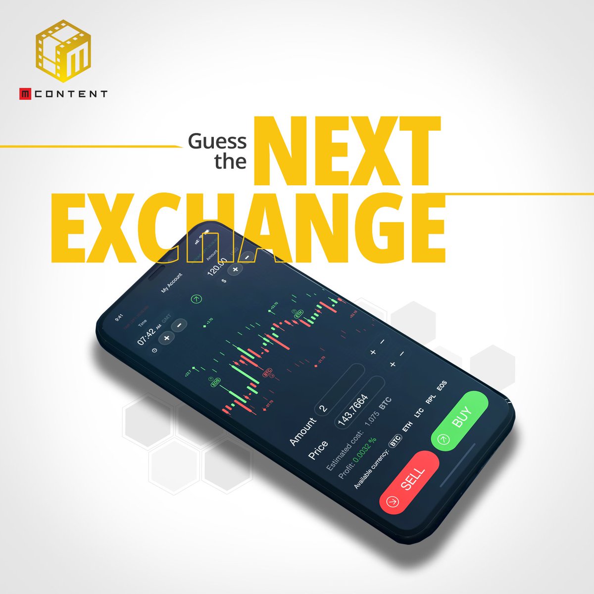 Giveaway Alert!

MContent is listing soon on a top 10 exchange. 

Can you guess which one? 

20 lucky winners will get 100 Millions MContent tokens straight to their wallets.

Like &amp; retweet this post &amp; guess below to be eligible! 

#MContent #Watch2Earn #Crypto #Listing
