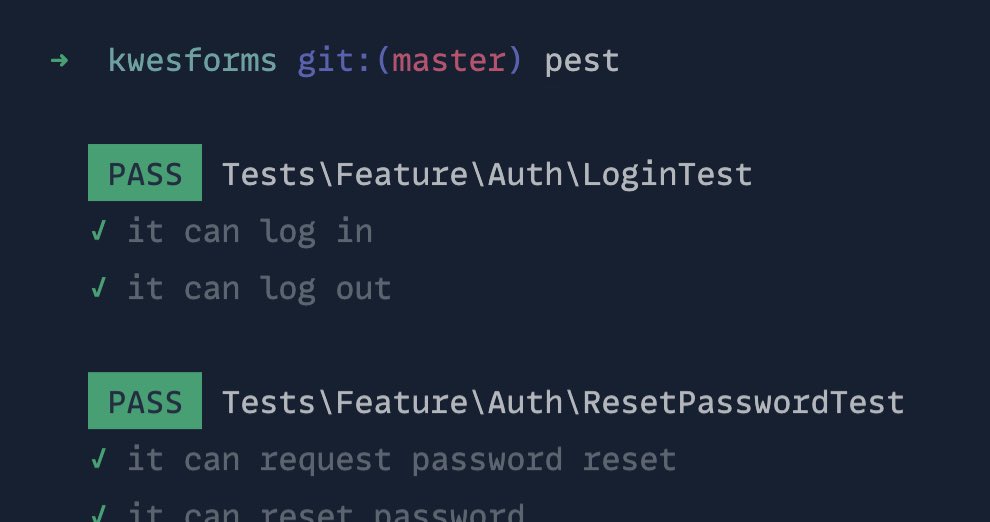 Rewriting all our <a href="/kwesforms/">KwesForms</a> tests to use <a href="/pestphp/">PEST</a> . So cleeeeeaaan 🧼

#php #laravel #buildinpublic