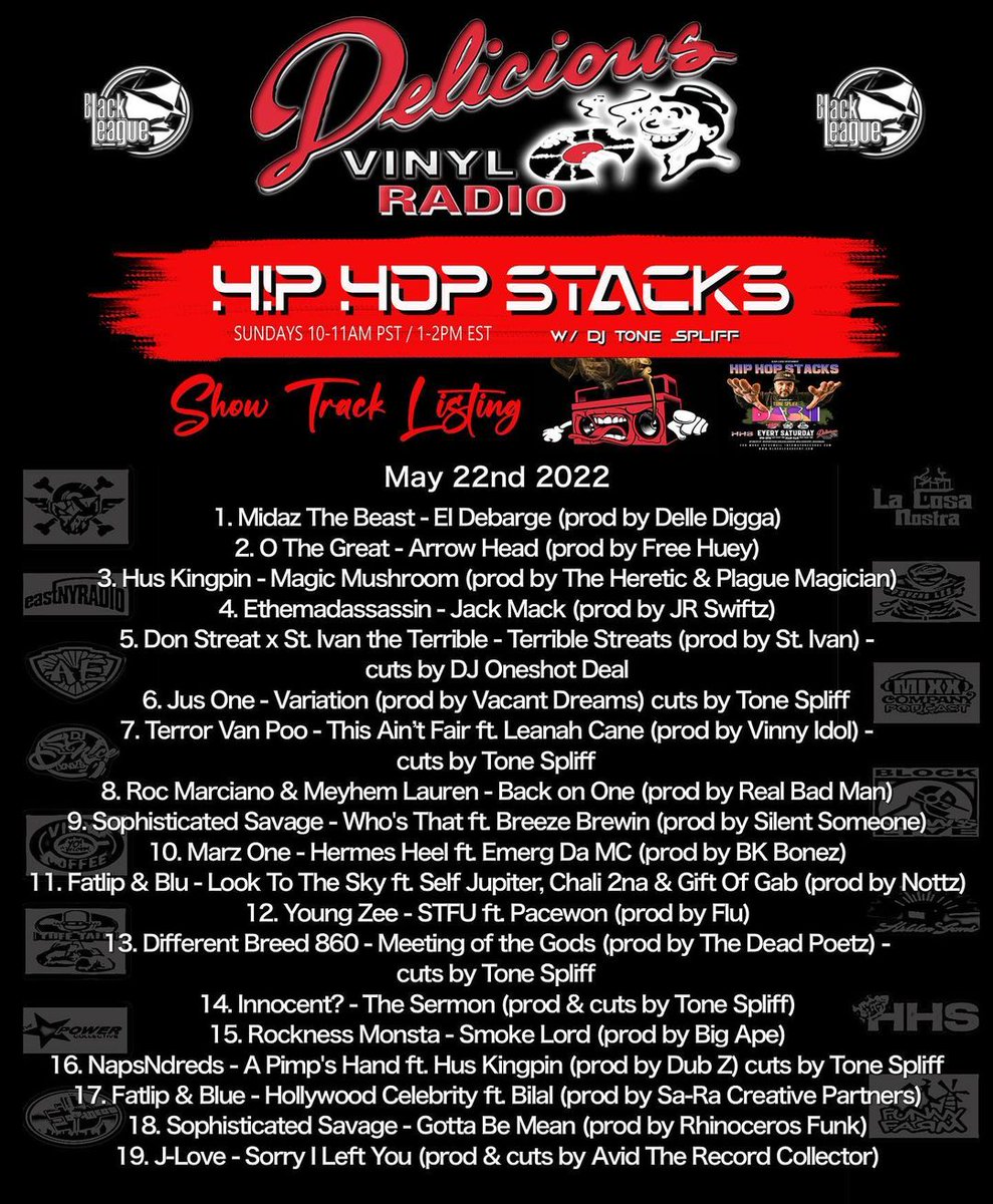 NEW SHOW TRACK LISTING

<a href="/HipHopStacks/">Hot Stacks On A Platter</a> <a href="/ToneSpliff/">TONE SPLIFF</a> <a href="/DeliciousVinyl/">Delicious Vinyl</a> <a href="/Dashradio/">Rob Haywood</a>
<a href="/O_The_Great/">O THE GREAT</a> 

#hiphop
#dash
#hiphopstacks
#deliciousvinyl
#tonespliff
#othegreat