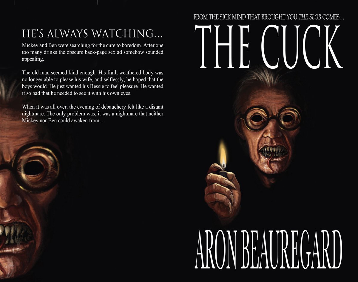 AronHorror's tweet photo. FULL COVER REVEAL 

Coming 6/17 to Amazon is one of my darkest and definitely one of my CREEPIEST works yet. The initial release for “The Cuck” will be paperback and eBook and the digital preorder is going to be available within the next few days. Bundle announcement to come… https://t.co/amgZWy7Rqt