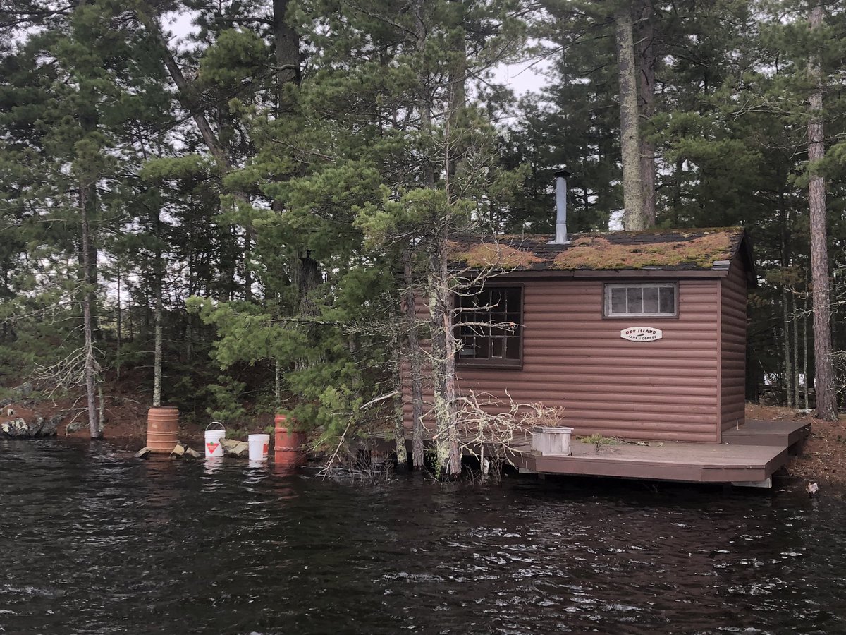 Jane_Gillon's tweet photo. Our cabin and island are absolutely swamped in this years #flooding on #RainyLake #fortfrances #OnlyInNWO #OnlyInMN https://t.co/9jkrmh53iU