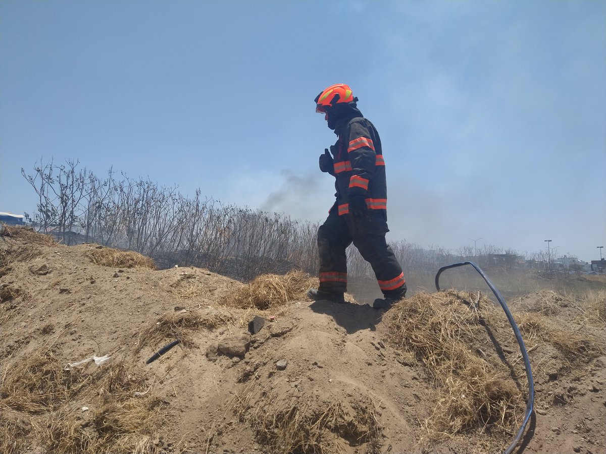 UMPCyBZ's tweet photo. #AlMomento

Oficiales de la #DireccióndeOperaciones de @UMPCyBZ atendieron un incendio que se desarrolló en un lote baldío sobre Juan Gil Preciado, a la altura de La Cima; en el cual se quemaba basura y llantas. No se reportan personas lesionadas. https://t.co/KC9IiOkYIu