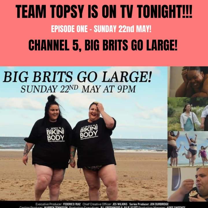 It's tonight! <a href="/channel5_tv/">Channel 5</a> 9pm. So proud to know <a href="/topsycurvyplus/">Topsy Curvy</a> I hope this 6 part series shows people the realities of living in a plus sized body in the UK. #haes #teamtopsy #topsycurvy #plussizefashion #bopo #bodypositive #fatliberation #fatacceptance #weightstigma