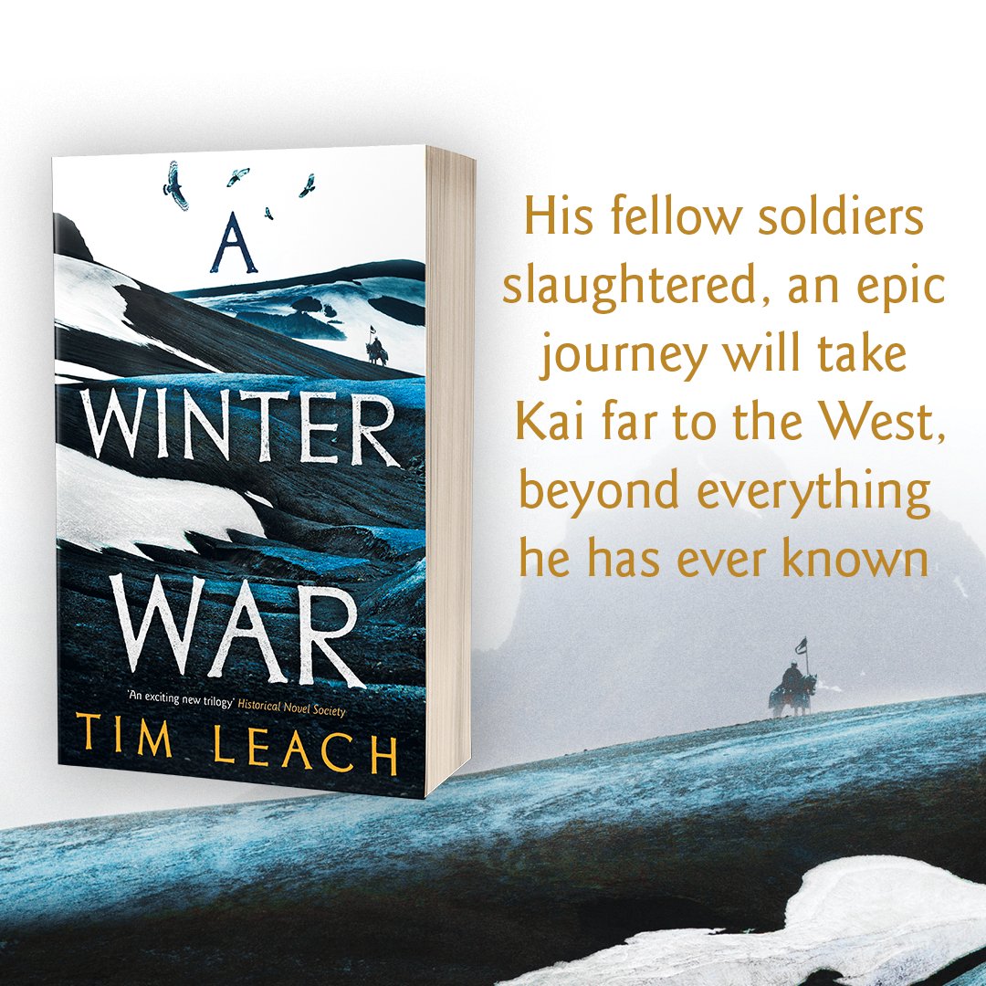AriesFiction's tweet photo. With his fellow soldiers slaughtered, an epic journey will take Kai far to the West, beyond everything he has ever known.
#AWinterWar by @TimLeachWriter is out now in paperback ⚔️
The start to a brand new trilogy: https://t.co/DafTRuGZmn https://t.co/S5Siq9LAmB