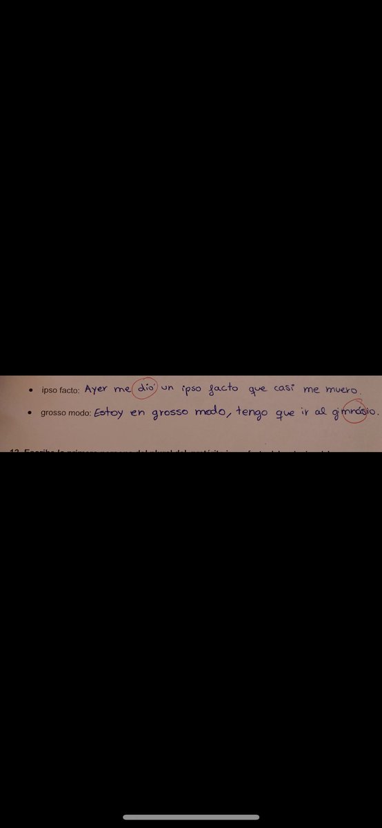 ana_planells's tweet photo. Aquí van algunas respuestas de mis alumnos que no tienen desperdicio. A ver qué os parecen...  

@DigCompIBSTEAM #IniciacióxarxesIBSTEAM, @princessandowl @ibsteam_caib

Pregunta: “Escribe una oración con las siguientes locuciones latinas” https://t.co/D0zIX4BAEL