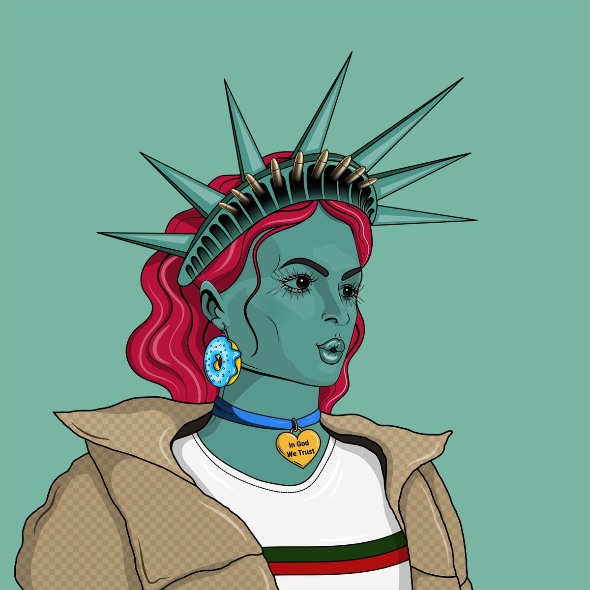 Per38694952's tweet photo. my new #NFT collection(7500items) A #Life In #America  #NFTGiveaway  #NFTs #NFTartist #Gucci  #NFTProject  #opensea #StatueofLiberty #nftwoman https://t.co/uIKKu2XrwQ https://t.co/yAVx6FSi8W
