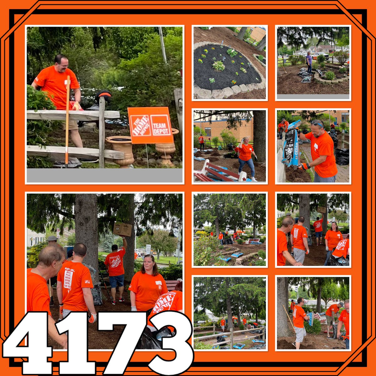 Team building, TEAM DEPOT style. Way to go 4173 and 4105