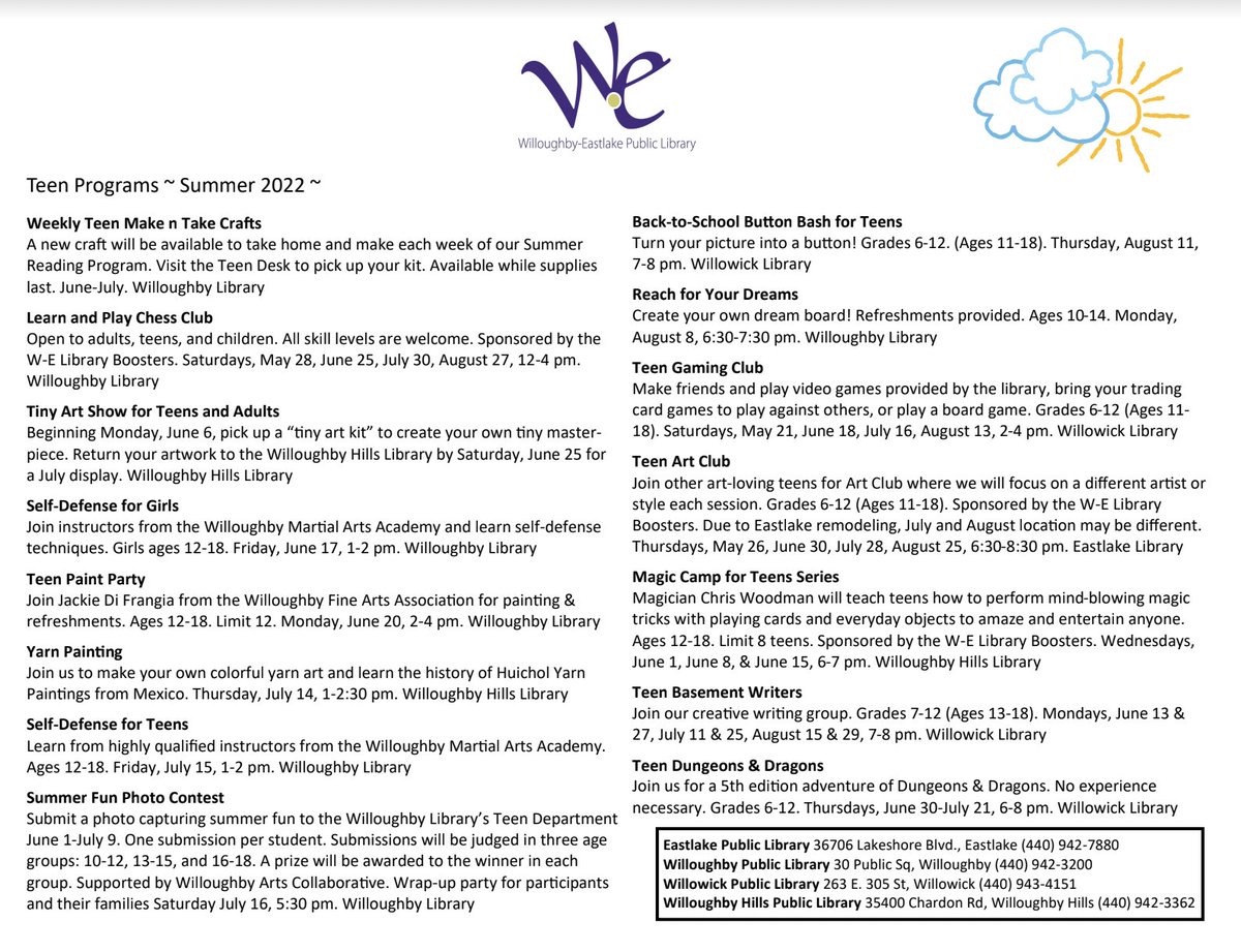 Don't miss this great opportunity! Summer reading with the public library!