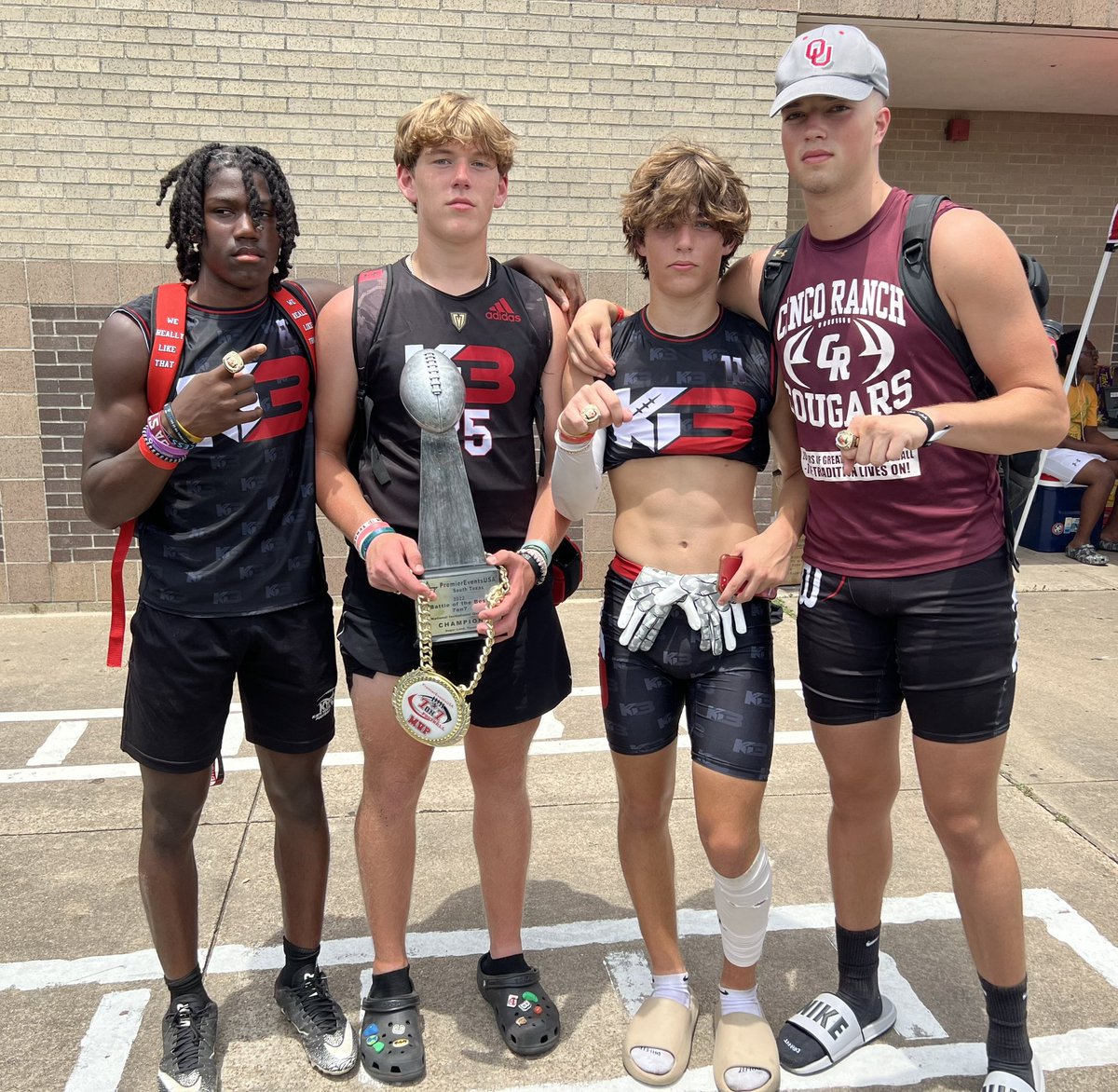 Casey Brock (@goldenblab) on Twitter photo Getting the band back together! At least for a day. Fun championship run & win this weekend. <a href="/cincofb/">Cinco Ranch Football</a> <a href="/connor_brockk_/">Connor Brock</a> <a href="/KLecronier/">Kellen LeCronier 2025</a> <a href="/s_hill22/">Superior Hill</a> <a href="/scotteckell/">Scott Eckel</a> <a href="/KeithBlackmon/">KB3 FOOTBALL // KB3 ELITE</a> Getting the band back together! At least for a day. Fun championship run & win this weekend. <a href="/cincofb/">Cinco Ranch Football</a> <a href="/connor_brockk_/">Connor Brock</a> <a href="/KLecronier/">Kellen LeCronier 2025</a> <a href="/s_hill22/">Superior Hill</a> <a href="/scotteckell/">Scott Eckel</a> <a href="/KeithBlackmon/">KB3 FOOTBALL // KB3 ELITE</a>