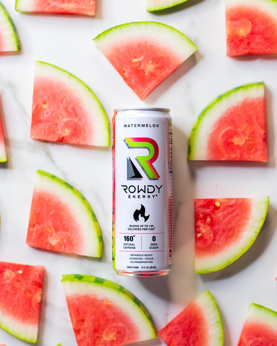 ❗️Giveaway Time❗️Three lucky followers will win a case of our new summertime favorite #Watermelon Power Burn.

To Enter:
🍉 Retweet this post
🍉 Must follow <a href="/rowdyenergy/">Rowdy Energy</a>

Ends at 11:59 PM on 5/25. 3 winners will be contacted via DM. 18+ and continental USA only. #Giveaway