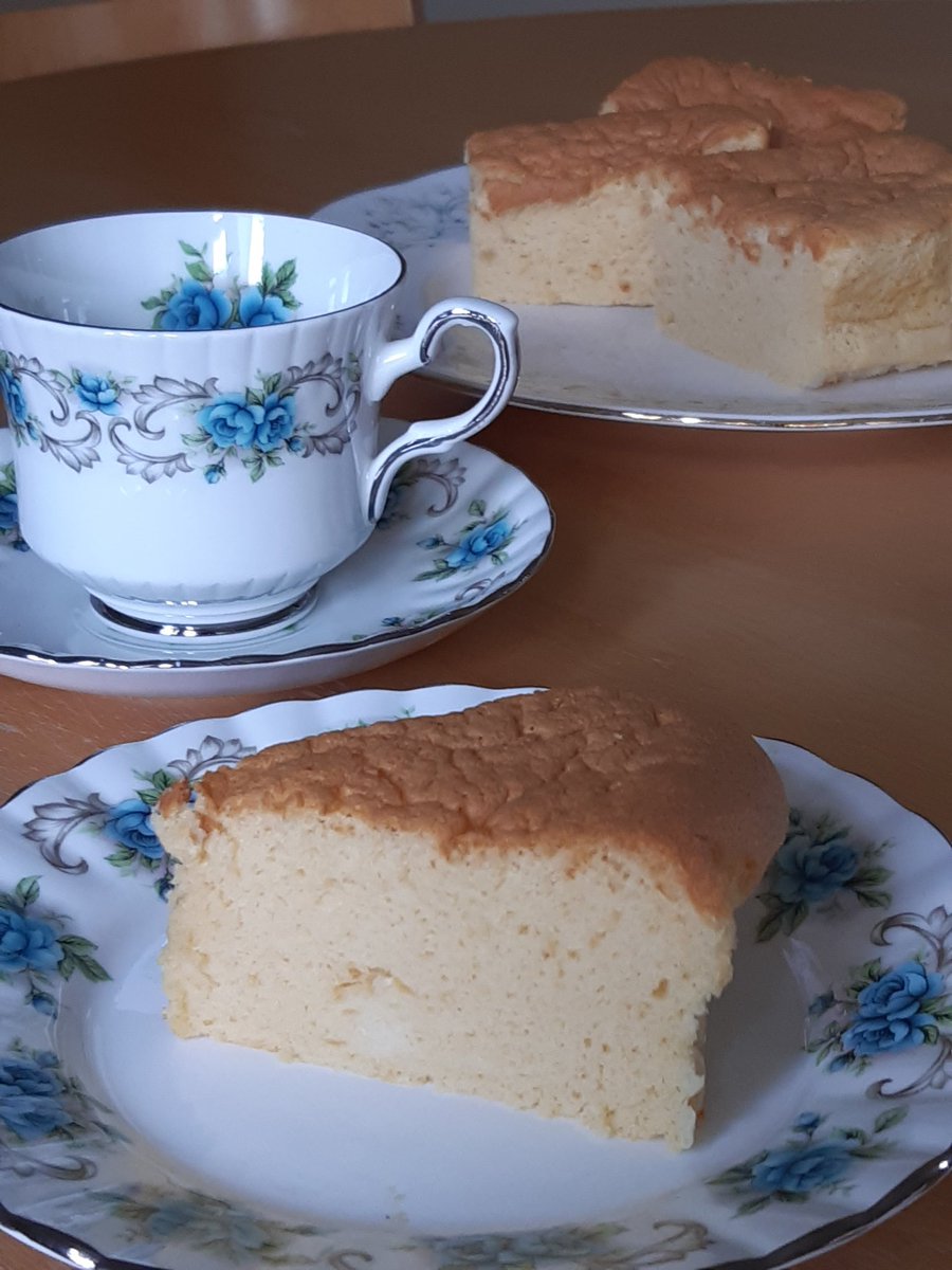 Vicki__Kay's tweet photo. @KRhianydd asked me to recipe test Cloud Cake. Someone take it away because it is just too scrumptious! https://t.co/jRoJYtEnV8