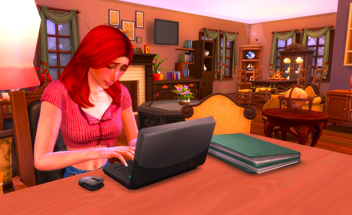 Jenns_Sims's tweet image. Os presento a Gala Legacy, la fundadora de esta historia, heredó la casa de su abuela en Brindleton Bay y se mudó allí en busca de su sueño, ser escritora.
Pronto conoceréis más sobre ella 💜