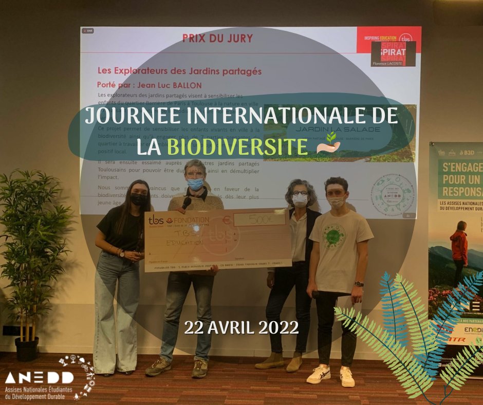 Bureau du Développement Durable (@b3dtbs) on Twitter photo 🌱 Journée internationale de la #biodiversite
🌻 Connaissez-vous le Jardin La Salade à #Toulouse ?
🌿 C'est le lauréat du prix du public des #EcoAwards des #ANEDD2021 de <a href="/tbs_education/">TBS Education</a>
🐞 L’objectif ? Faire découvrir aux enfants du quartier la biodiversité du #jardin ! 🌱 Journée internationale de la #biodiversite
🌻 Connaissez-vous le Jardin La Salade à #Toulouse ?
🌿 C'est le lauréat du prix du public des #EcoAwards des #ANEDD2021 de <a href="/tbs_education/">TBS Education</a>
🐞 L’objectif ? Faire découvrir aux enfants du quartier la biodiversité du #jardin !
