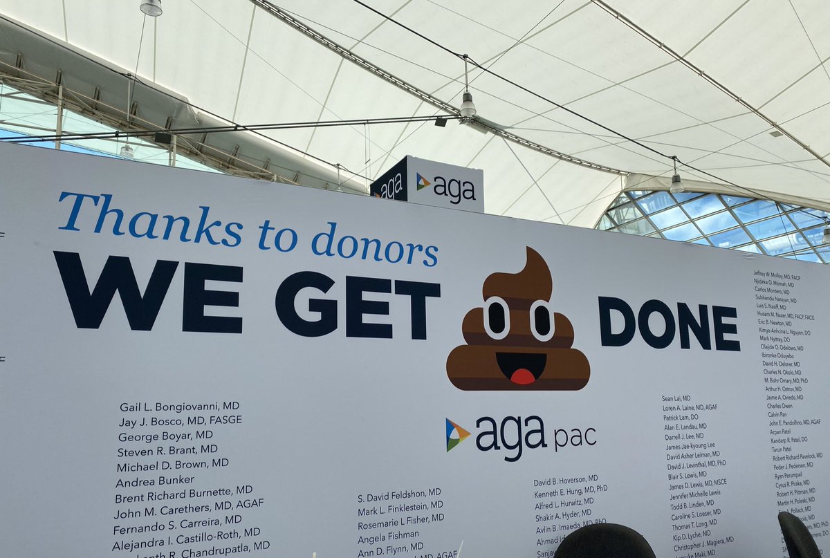 Thanks to <a href="/KathleenTeixei2/">Kathleen Teixeira</a> and all the great <a href="/AmerGastroAssn/">American Gastroenterological Association (AGA)</a> staffers who advocate for our needs! Learn about their efforts in the AGA PAC VIP lounge! (Also with free refreshments! In the Sails Pavilion)